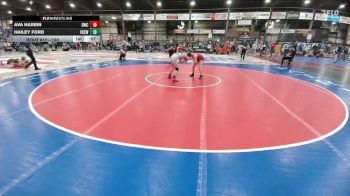 130 lbs Cons. Round 5 - Ava Harbin, Dickinson Wrestling Club vs Hailey Ford, Valley City Express Wrestling