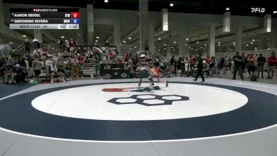 61 lbs Champ. Round 4 - Aaron Seidel, Steller Trained Wrestling vs Geronimo Rivera, Brunson UVRTC