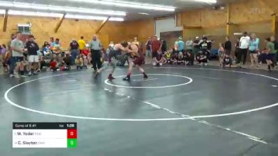 158 lbs Consi Of 8 #1 - Wade Yoder, Pine Grove vs Cody Slayton, Canisteo