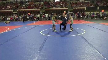 62 lbs Champ. Round 2 - Reid Hoffman, Mine Yard Dogs Wrestling Club vs Breilyn Purcell, Billings Wrestling Club