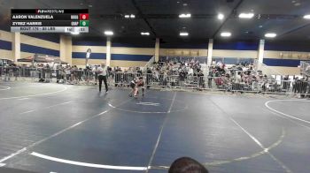 85 lbs Consi Of 8 #2 - Aaron Valenzuela, Rough House vs Zyrez Harris, Grapplers HI