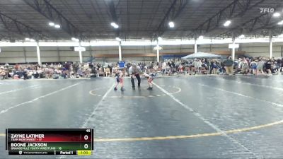 45 lbs Finals (8 Team) - Zayne Latimer, Team Northwest vs Boone Jackson, Grangeville Youth Wrestling