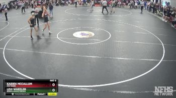 4A 120 lbs Cons. Round 1 - Kaiden McCallum, May River vs Levi Wheeler, North Myrtle Beach
