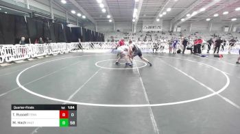 285 lbs Quarterfinal - Tyson Russell, Tennessee Wrestling Academy vs Micha Hach, Team Shutt Mutts