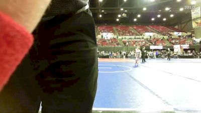 77 lbs Champ. Round 2 - Hesston Ryan, Torrington Wrestling Club vs Halen Lahoe, Thermopolis Wrestling Club