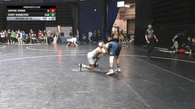 157 lbs Round Of 32 - Jaivon Jones, Little Rock vs Cody Hamilton, Clarion
