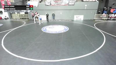 144 lbs Cons. Rd Of 32 - Devin Garcia, Hollister High School Wrestling vs Philip Hong, Dark Knight Wrestling Club