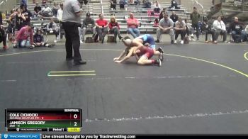 105 lbs Semis (4 Team) - Jamison Gregory, SAW vs Cole Cichocki, Michigan Grappler RTC