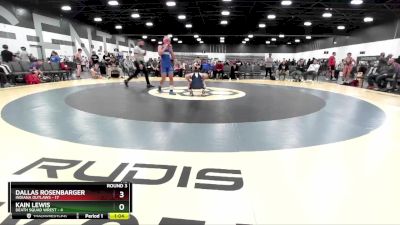 112 lbs Round 3 (8 Team) - Dallas Rosenbarger, Indiana Outlaws vs Kain Lewis, Death Squad Wrest