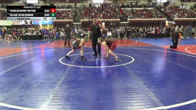 130 lbs Semifinal - Ellee Schleining, Helena Wrestling Club vs HarleQuinn Geyer, NW Spartans