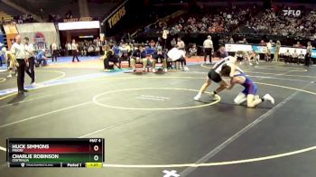 126 Class 1 lbs Quarterfinal - Huck Simmons, Priory vs Charlie Robinson, Centralia