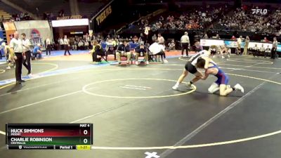 126 Class 1 lbs Quarterfinal - Huck Simmons, Priory vs Charlie Robinson, Centralia