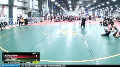 100 lbs Rd# 9- 2:15pm Saturday Final Pool - Adam Petrov, Maryland Black vs Lucas Bundy, Lions Wrestling Academy