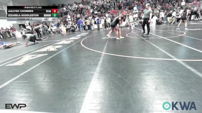 105 lbs Consi Of 4 - Aaliyah Coombes, Wyandotte Youth Wrestling vs Izzabela Huddleston, Skiatook Youth Wrestling