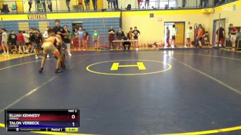 132 lbs Round 1 - Elijah Kennedy, Kansas vs Talon Verbeck, Kansas