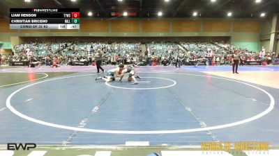 135 lbs Consi Of 32 #2 - Liam Henson, Tulare Titans Wrestling Club vs Christian Briceno, Millard