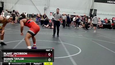 165 lbs Round 4 (8 Team) - Shawn Taylor, Quest WC vs Blake` Jacobson, Battle Axe