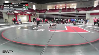 73 lbs Quarterfinal - Abigail `Abby` Owen, Perry Girls Wrestling Club vs Harper Head, Tonkawa High School Girls