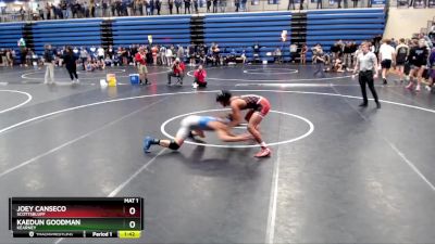 132 lbs Round 4 - Joey Canseco, Scottsbluff vs Kaedun Goodman, Kearney