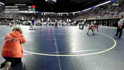 83 lbs Round Of 16 - Austyn Holtry, West Perry vs Joella Masters, Sharpsville