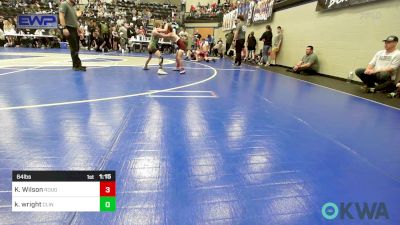 64 lbs Semifinal - Knox Wilson, Rough Riders vs Kenneth Wright, Clinton Youth Wrestling