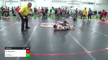 120-C lbs Semifinal - Maverick Beckwith, NY vs Carter Price, WV