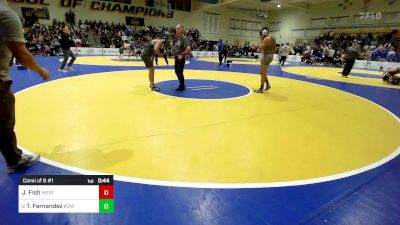 153 lbs Consi Of 8 #1 - Josh Fish, Westlake (UT) vs Tristan Fernandez, Bonita