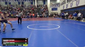 132 lbs Champ. Round 1 - Phoenix Contos, WAITE vs Shaiden Snyder, Woodlan