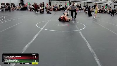 84 lbs Semis (4 Team) - Colton Mckenna, Outsiders WC vs Vito Naljayan, Mat Assassins Black