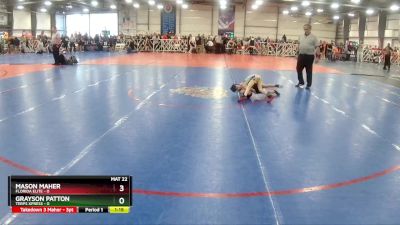 48 lbs Rd# 1 9:00am Friday - Mason Maher, Florida Elite vs Grayson Patton, Terps XPress