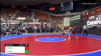 155 lbs Quarterfinal - Alyssa Page, LaCygne-Prairie View vs Hailey Horton, Silver Lake