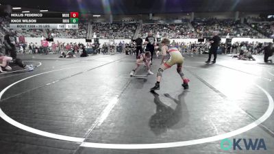 70 lbs Round Of 32 - Hollis Federico, Muskogee Rougher Youth Wrestling vs Knox Wilson, Rough Riders