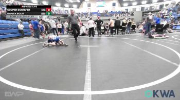 55-58 lbs Consi Of 4 - Cooper Schaefer, Kingfisher YellowJackets vs Merick Solis, Hennessey Takedown Club