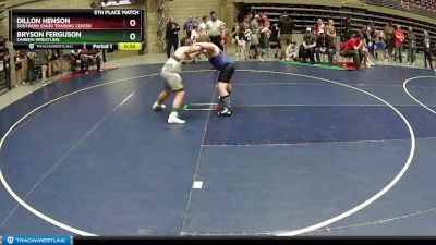 160 lbs 5th Place Match - Bryson Ferguson, Carbon Wrestling vs Dillon Henson, Southern Idaho Training Center