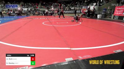 52 lbs Quarterfinal - Anderson Rich, Massa's Maniacs vs Greyson Bosley, Mayfield Mat Academy