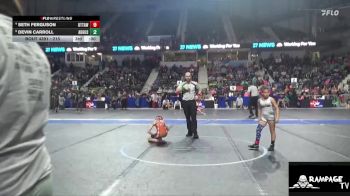 80 lbs Cons. Round 1 - Adria Wickliffe, Olathe Raptor vs Remington Henman, Ellis Kids Wrestling Club