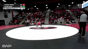 132 lbs 1st Place Match - Chance Fisher, TUTTLE vs Caleb Jones, COWETA