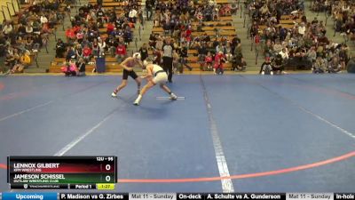 95 lbs Quarterfinal - Lennox Gilbert, KFM WRESTLING vs Jameson Schissel, Outlaw Wrestling Club