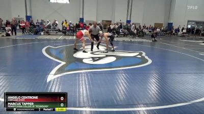 149 lbs Champ. Round 1 - Angelo Centrone, Cortland State vs Marcus Tapper, Pennsylvania College Of Technology