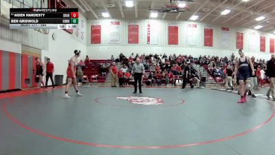 285 lbs Cons. Round 3 - Aiden Hardesty, Chardon vs Ben Griswold, Conneaut
