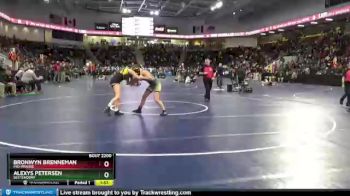 130 lbs Cons. Round 7 - Bronwyn Brenneman, Mid-Prairie vs Alexys Petersen, Bettendorf