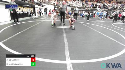 55 lbs Round Of 16 - Aruto De Luna, Cache Wrestling Club vs Henry Mattheisen, Standfast OKC