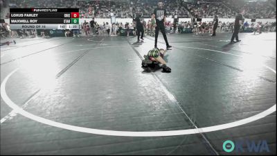 58 lbs Round Of 16 - Loxus Farley, Chickasha Wrestling vs Maxwell Roy, Standfast