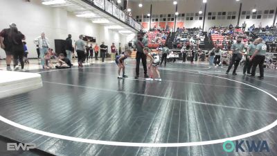 58 lbs Consi Of 8 #2 - Nichole Tugmon, Locust Grove Youth Wrestling vs Vincent Butcher, Tulsa Blue T Panthers