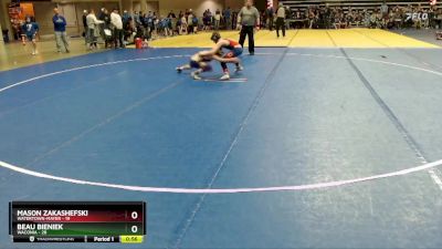 102 lbs Semis (4 Team) - Mason Zakashefski, Watertown-Mayer vs Beau Bieniek, Waconia