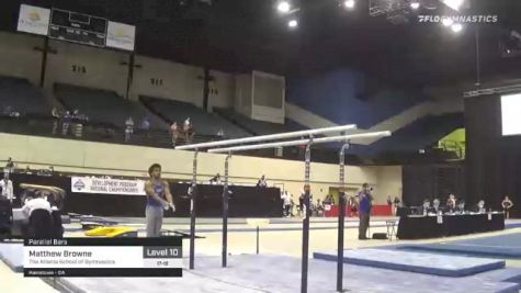 Matthew Browne - Parallel Bars, The Atlanta School of Gymnastics - 2021 USA Gymnastics Development Program National Championships