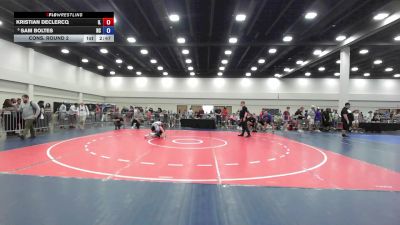 113 lbs Cons. Round 2 - Kristian DeClercq, IL vs Sam Boltes, NC