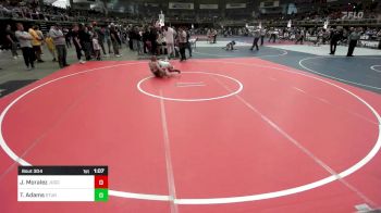 102 lbs Round Of 16 - Jaxon Moralez, Juggernaut Wrestling Lun vs Taten Adams, Sturgis Youth WC