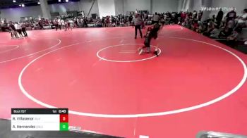 95 lbs Consi Of 8 #1 - Riki Villasenor, Silverback WC vs Aidan Hernandez, Gold Rush Wr Ac