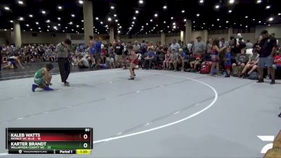 80 lbs Round 2 (6 Team) - Karter Brandt, Williamson County WC vs Kaleb Watts, Patriot WC Blue